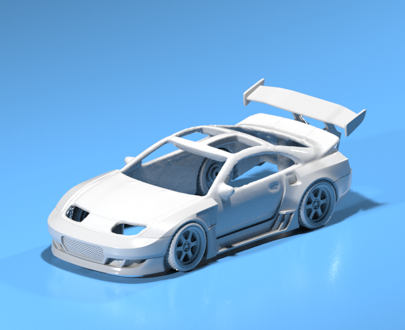 FatBoi Wide Body Kit For Hot Wheels Nissan 300zx - Resin - 3D