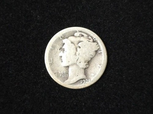 1921-D Mercury Silver Dime About Good 40225