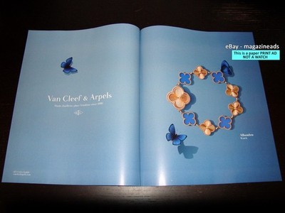 VAN CLEEF & ARPELS Luxury Watches 2-Page PRINT AD 2024 ALHAMBRA
