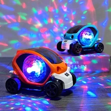 Children's Electric Toy Car Flashing Music Omnidirectional Rotating Cool Electri