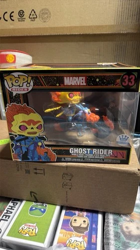 Funko Pop Ghost Rider Blacklight Marvel Funko Shop Exclusive FAST SHIPPING✅✅✅