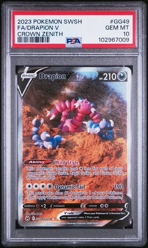 Drapion V GG49/GG70 SWSH: Crown Zenith: Galarian Gallery Psa 10