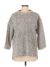 Dylan Women Gray Pullover Sweater M