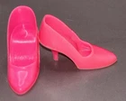 Vintage BARBIE Doll Hot Pink Closed Toe Heels Shoes CT 1960's Mattel Japan