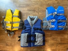 Stearns FLOATATION SKI VEST CHILD / YOUTH SET OF 3 - 3040 3050 4128 - ALL UNUSED