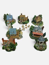 Cherished Teddies Village Lot of 7 Enesco Priscilla Hillman 1995-96 No Boxes