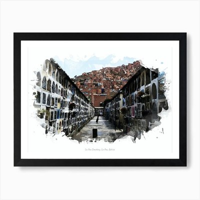 La Paz Friedhof, La Paz, Bolivien Ar gerahmtes Wandbild Poster Leinwanddruck Bild