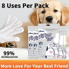Mioszzi Pet Cleaning Glove Gentle Wipes,5 Sec Mud Remover Total Body Clean