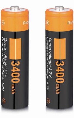 Rechargeable Battery Set, 4Pack 3400MaH Large Capacity 3.7Volt LI-ION