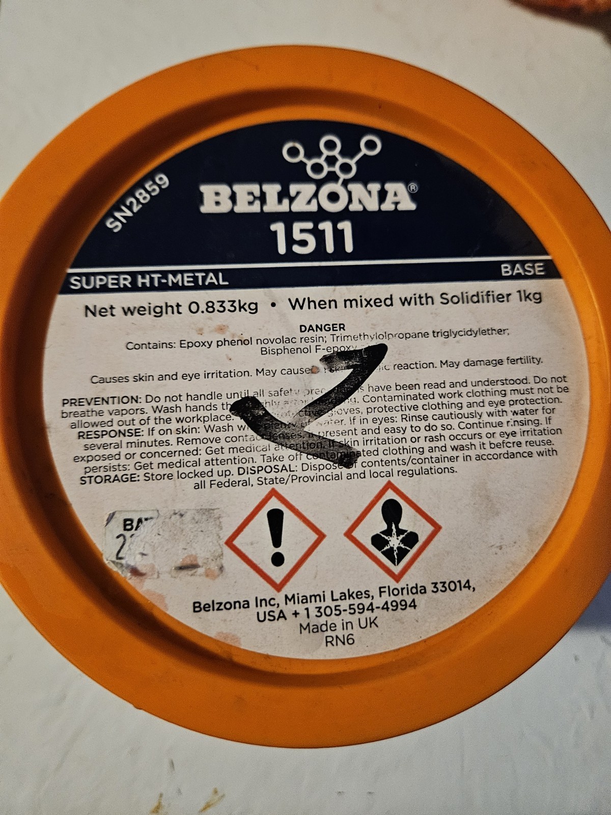 Belzona 1511 Super HT Metal - Base and Solidifier 1kg