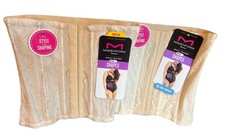 TWO NWT s Maidenform Flexees Waist Trainer Shapes Firm, Size Small, Cream Color