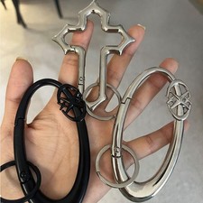 Zinc Alloy Bag Charm Trinkets Keychain Cross Carabiner Keychain Waist Pendant