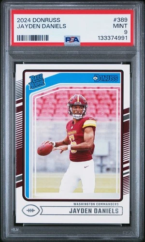 2024 PANINI DONRUSS #389 JAYDEN DANIELS ROOKIE RC PSA 9