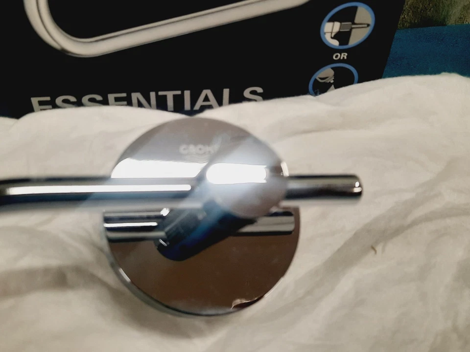 GROHE 40689001 Essentials Toilettenpapierhalter zur Wandmontage chrom *MUSS SCHRAUBEN* - Bild 3 von 4