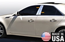 Chrome Accessories Pillar Post Trim Fit 08-13 Cadillac CTS 4P