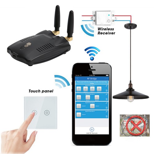 Smart Wireless WIFI Gateway 433MHz Phone Remote Control For Radio Frequency Equ - Picture 3 of 12