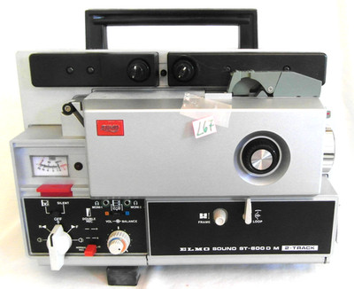 ELMO SOUND 600 D M 2 TRACK, SCHMALFILMPROJEKTOR SUPER 8, NORMAL 8 (L67)