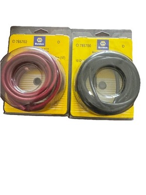 NAPA Belden Primary Wire 10 Gauge 10FT Red & Black Electrical Wire Lot