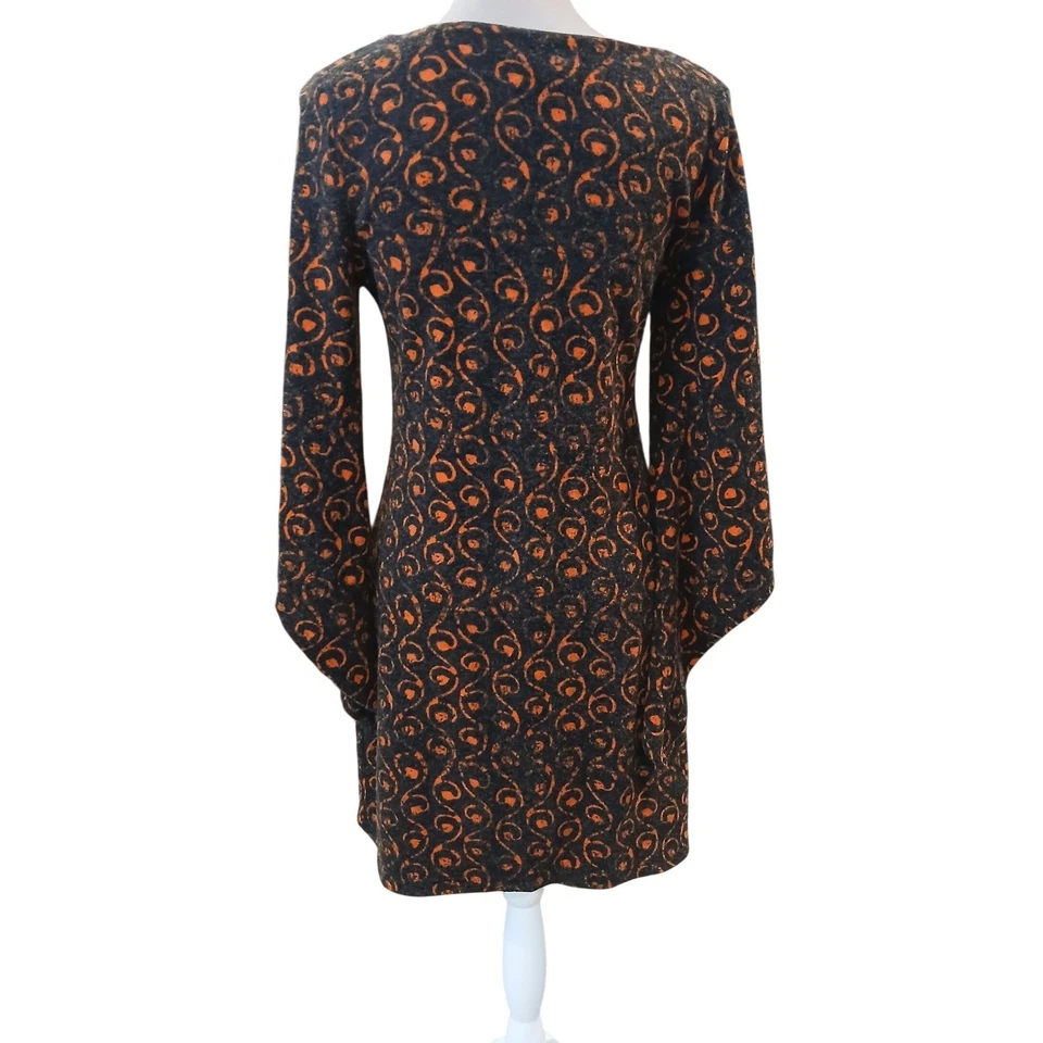 Vestido para mujer Aryeh Anthropologie Fairy Grunge etéreo remolino naranja tejido mediano Foto 4 de 4