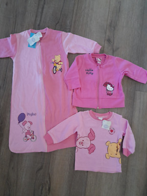 Disney Winnie the Pooh Schlafsack, Hello-Kitty Strickjacke, Baumwolle Gr: 80.