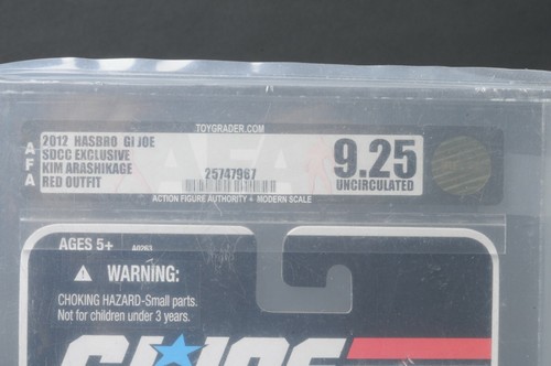 2012 SDCC GI Joe Kim Arashikage Jinx Red Outfit Regular AFA U9.25 MOC - Picture 2 of 3