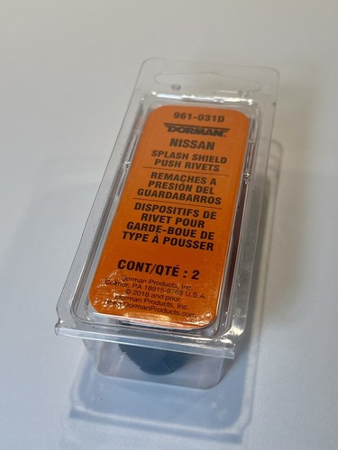 Genuine OEM NISSAN Dorman Products Set Lot of 2 Piece Splash Shield Push Rivets - Bild 4 von 6