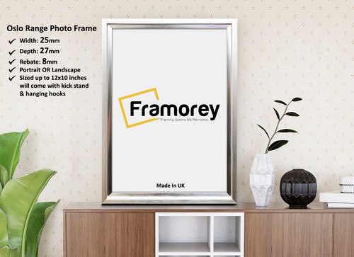 Black Rectangle Picture Frame Without Mount & Oslo Frames with White Mount - Picture 70 of 81