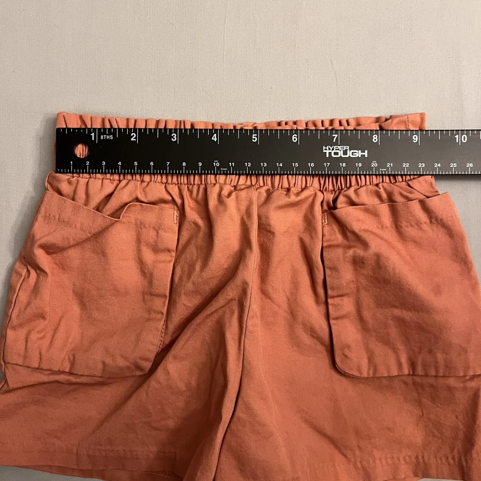 Pantalones Cortos Janie and Jack Niñas 4T Coral Bolsillos Cremallera Lateral Algodón 4 Cintura Elástica 4 T Foto 4 de 4