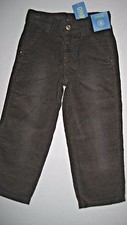 Gymboree Boy Size 3 Dark Brown Corduroy Pants with Adjustable Waist NEW