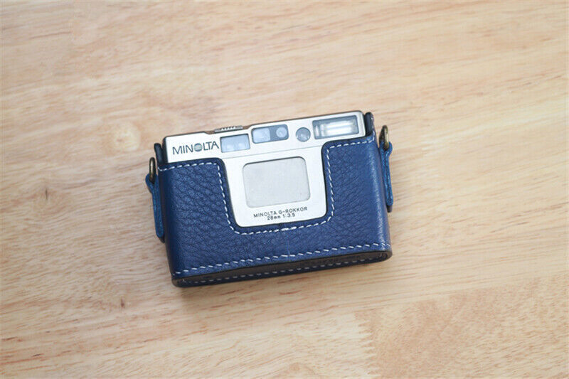 Handmade Minolta TC-1 Camera Half Case Genuine Real Leather
