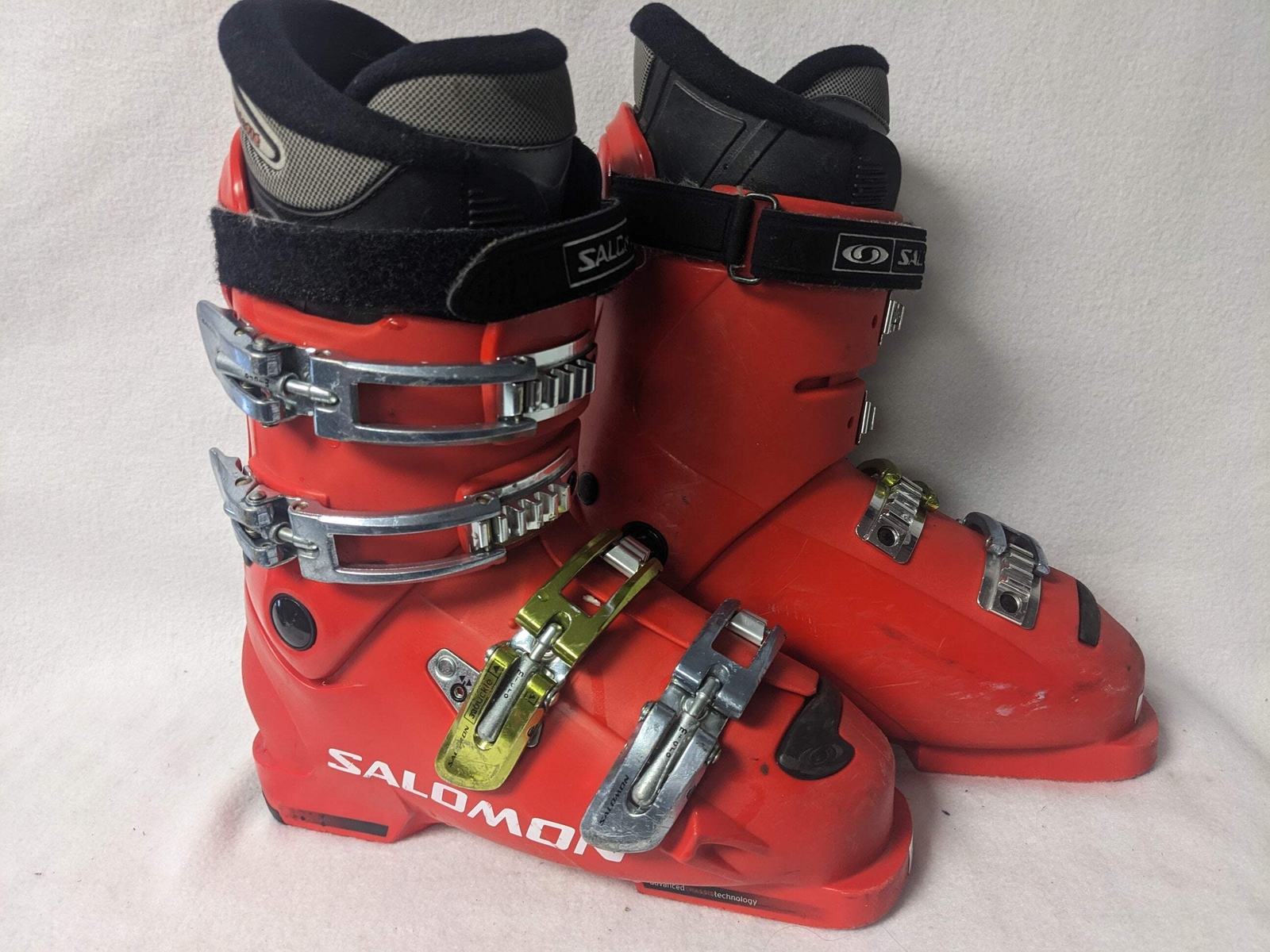 Scarponi da sci Salomon Course T Flex 50 misura 24 5 colore rosso condizioni usati
