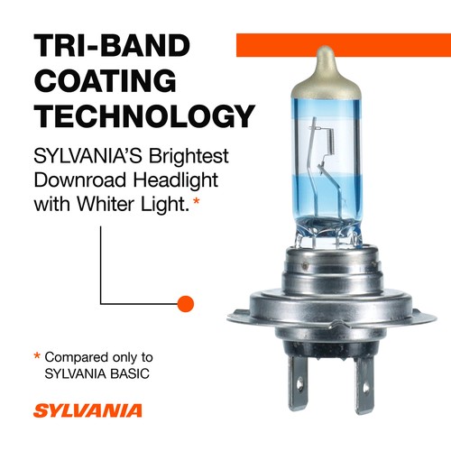 SYLVANIA H7 SilverStar Ultra High Performance Halogen Headlight Bulb, 2 Bulbs - Picture 7 of 7