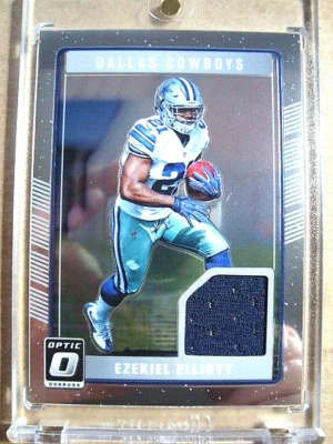 2016 Ezekiel Elliott Donruss Optic Rookie Jersey/Patch RC /150