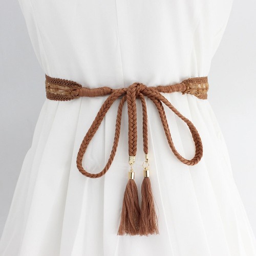 Woven Tassel Belt Waist Rope Knot Decorated Chinese Braided Style Waist Chain US - Picture 40 of 43