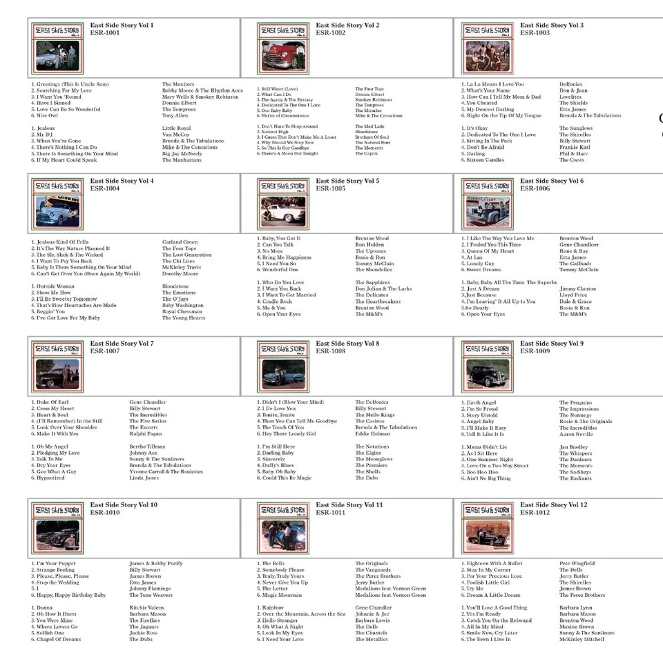 East Side Story Box Set VINYL LP’s Vol. 1-12 40th Anniversary [Vinyl New] Foto 2 de 3