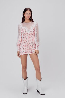 for love and lemons aster floral mini dress For Love & Lemons Aster Floral Mini Dress