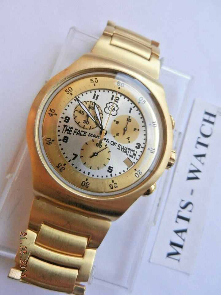 SWATCH+ETA-SPECIAL #2+IRONY THE CHRONO+VARIANT : NO DATE+NEU/NEW - Bild 1 von 1