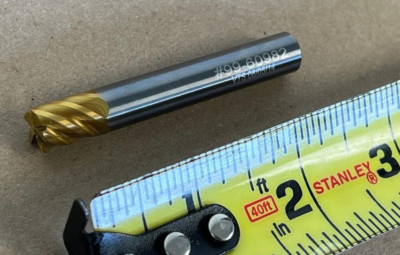 3/8 VTS CARBIDE END MILL # 99-60982 .375 DIA, 2-1/2'' OAL 5FL SQUARE VOISARD TOOL