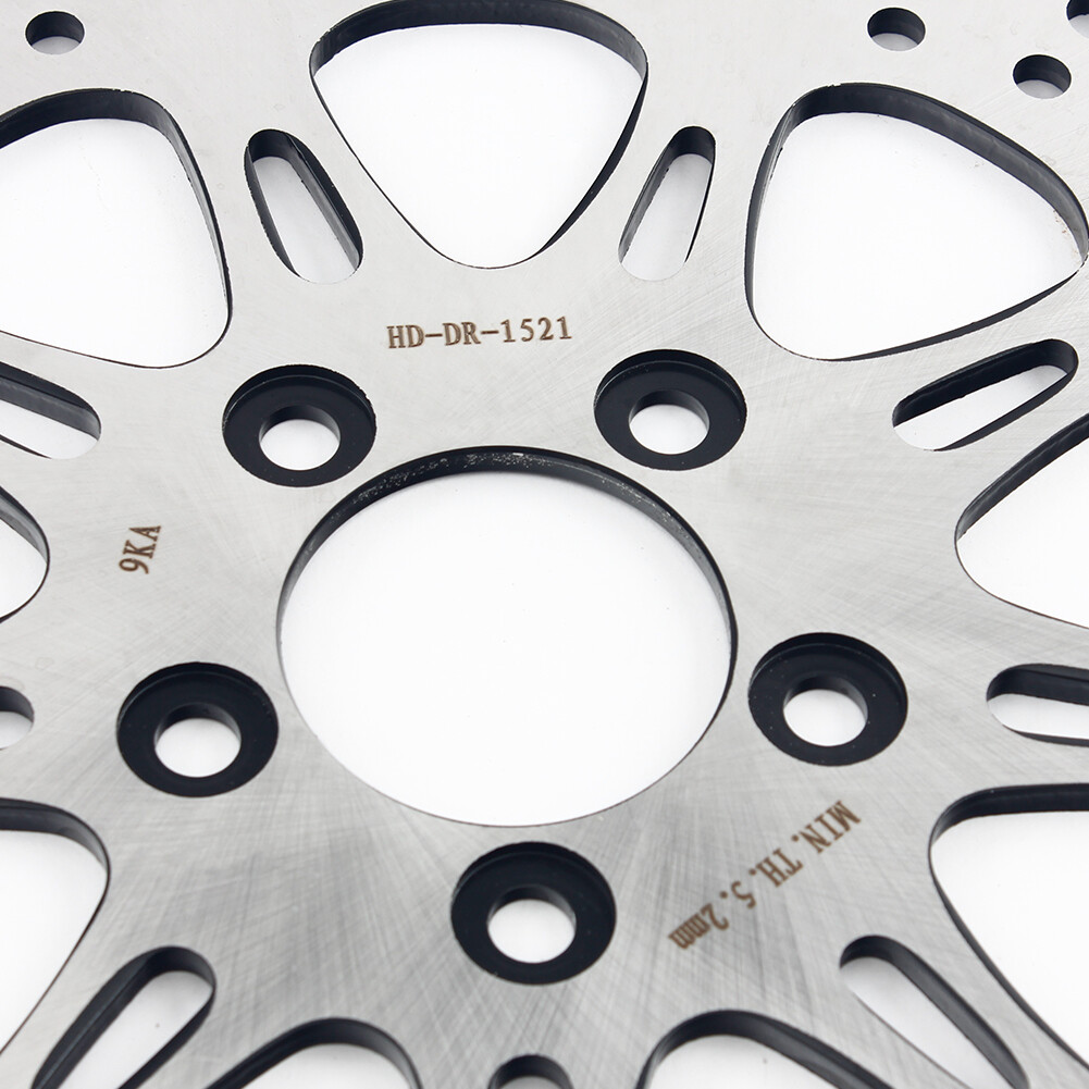 BLCYANUE 11.8" Rear Brake Rotor For Harley Davidson Touring Models - Mirror Polished Stainless Steel