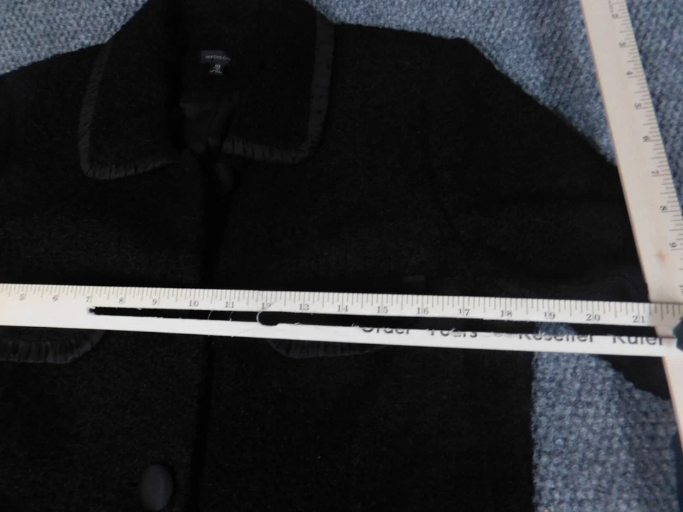 Chaqueta Madison Mujer 10 Botones Negros Lana Foto 4 de 4