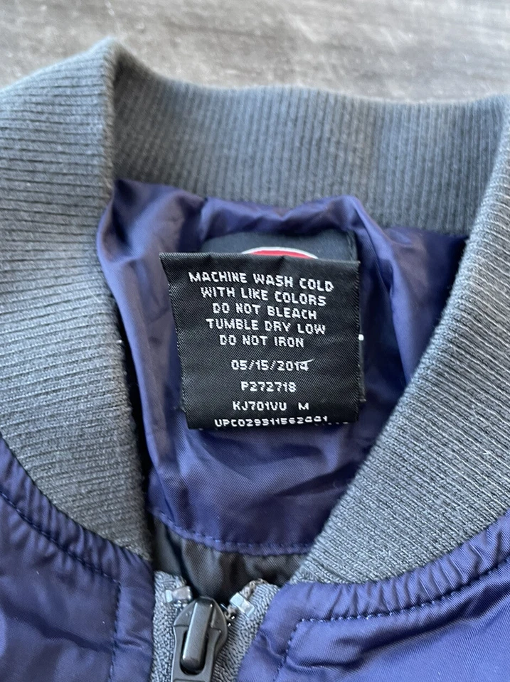 Dickies Boys Bomber Spring Jacket M 10/12 Gray Blue Zip - Image 4 of 4