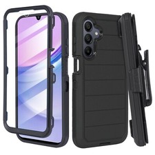 For Samsung Galaxy A16 Case Shockproof Belt Clip Cover Built in Screen Cover