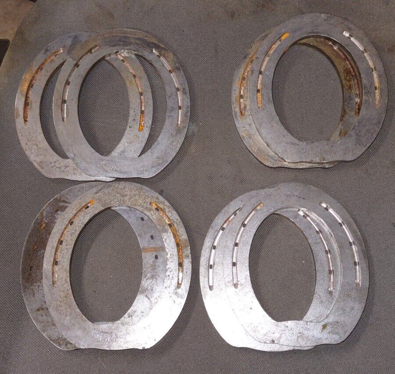 4 Pair RGM Brand Bar Shoes Size 0 and 00 Horse Shoes -1/4" STRAIGHT BAR