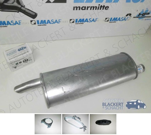 Imasaf ESD Auspuff Endtopf+Anbauteile für Opel Astra F 1.4-2.0+Diesel 1991-1995-image