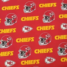 Kansas City Chiefs NFL AFC West Cotton Fabric