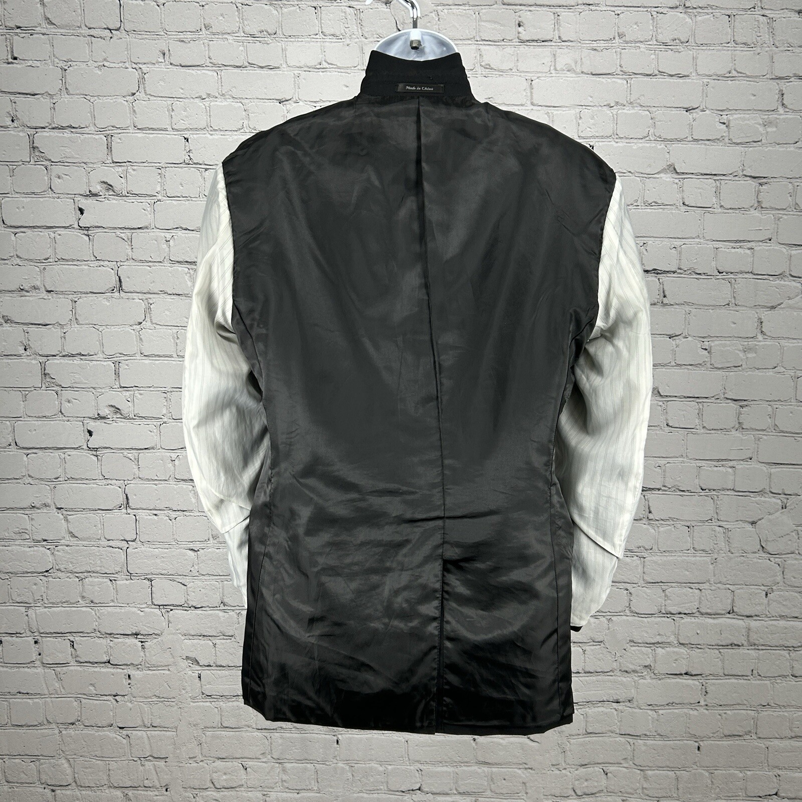 Chaps Solid Black 2 Button Single Vented Collared… - image 7