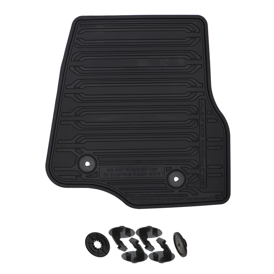 OEM NEW 2017-2022 Super Duty Front & Rear All Weather Floor Mats HC3Z2613300KA - Image 3 of 4