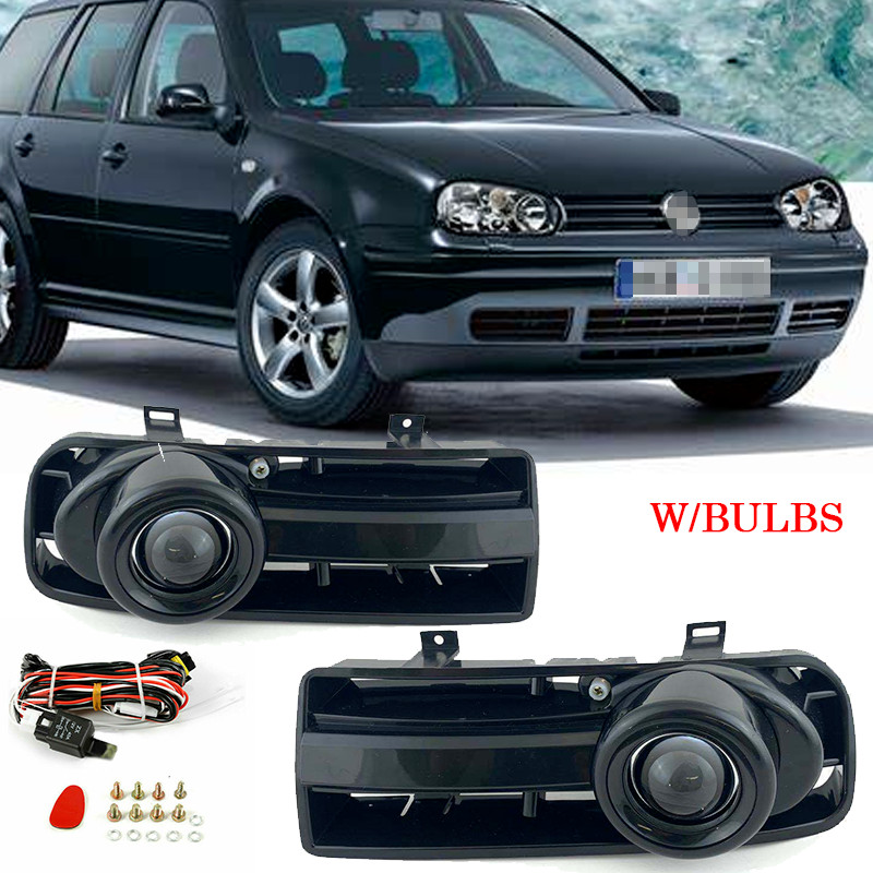 Fit 1999-05 Volkswagen MK4 Golf Fog Lights Halogen Projector Bumper Driving Lamp