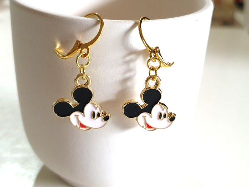 Sweet Mickey Mouse Character Silvertone Earrings - Picture 7 of 8