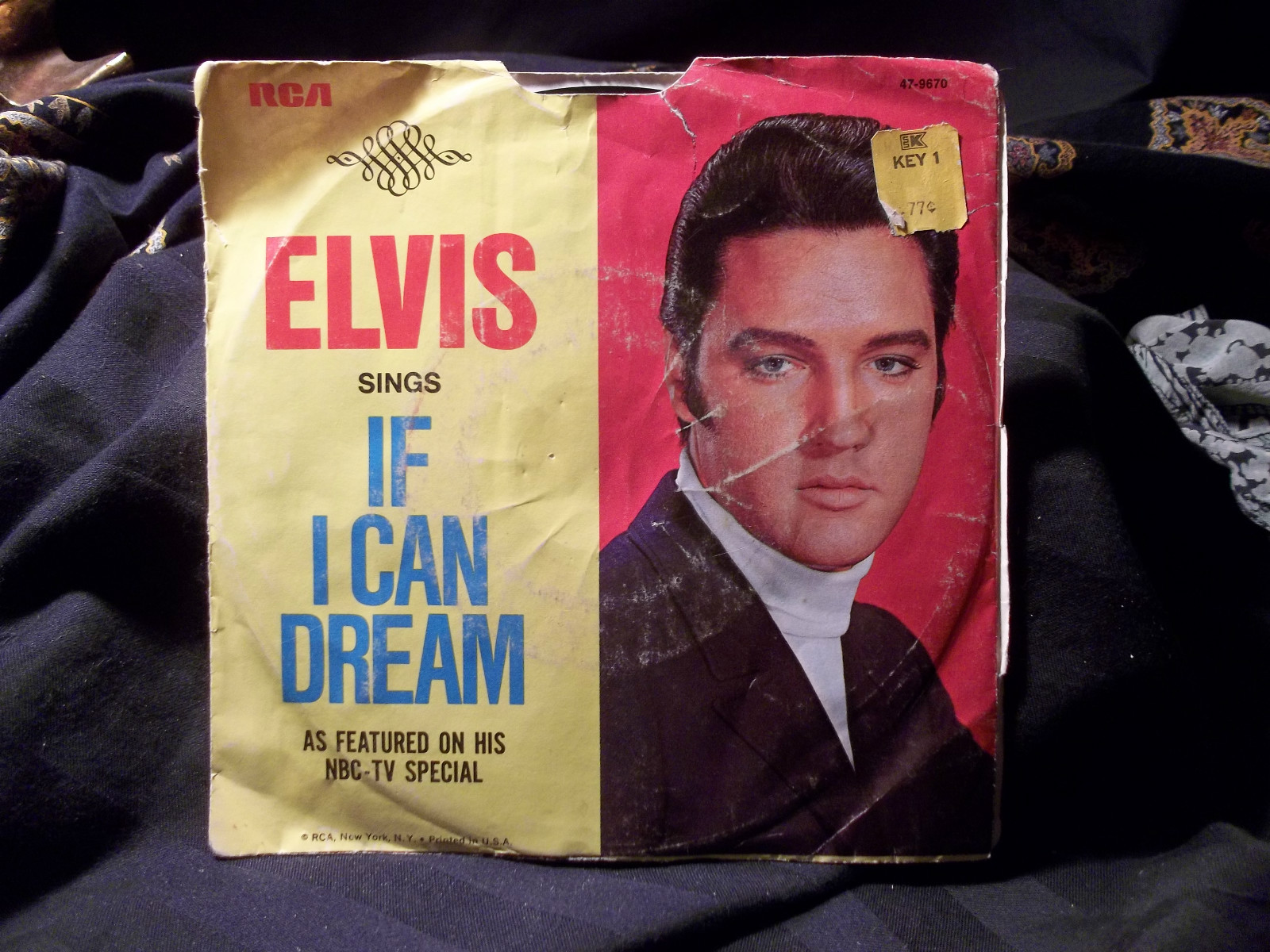 ELVIS PRESLEY IF I CAN DREAM / EDGE OF REALITY 45 VINYL | eBay